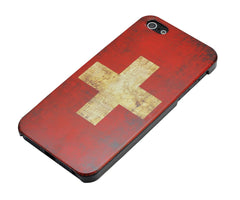 Xcessor Vintage Looking Swiss Flag Case for Apple iPhone 5 and 5S. Thin and Light Design. Switzerland
