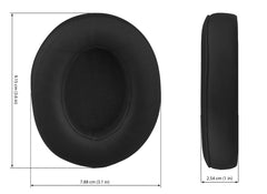 Xcessor Replacement Memory Foam Earpads for Over-the-Ear Beats by Dre Studio 2 Headphones. Black