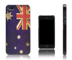 Xcessor Vintage-Hülle mit australischer Flagge für Apple iPhone 5 und 5S. Dünnes und leichtes Design. Australien