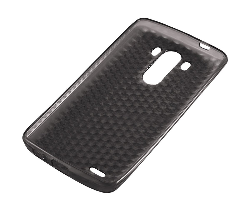 Xcessor Diamond - Flexible TPU Gel Case For LG G3. Grey / Transparent