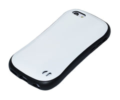 Lilware Silhouette Plastic Case for Apple iPhone 5C. Flexible TPU and Hard Glossy Plastic Back. Black / White