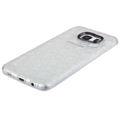 Xcessor Tetragon Bubbles Glossy Flexible TPU case for Samsung Galaxy S7 Edge SM-G935. Transparent