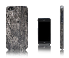 Xcessor Wood Texture Hard Plastic Case for Apple iPhone 5 and 5S. Black / Oak