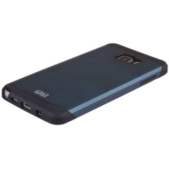Lilware Angular Armor Hard Plastic Case for Samsung Galaxy Note 5. Rugged Dual Layer Protective Cover. Black / Dark Blue