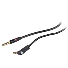 Lilware Set of 3 Rubberized Stereo Auxiliary 3.5mm Cord Audio Male To Male Cables For Multimedia Devices - Black