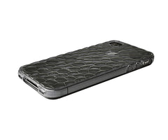 Xcessor Liquid Cell - Flexible TPU Case for Apple iPhone 5 and 5S With Optical Ripple Illusion Effect. Grey / Transparent