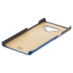 Lilware Card Wallet Kunststoff-Telefonhülle für Samsung Galaxy Note 9. Stofftextur und PU-Leder-Schutzhülle mit Ausweis-/Kreditkartenfach. Blau