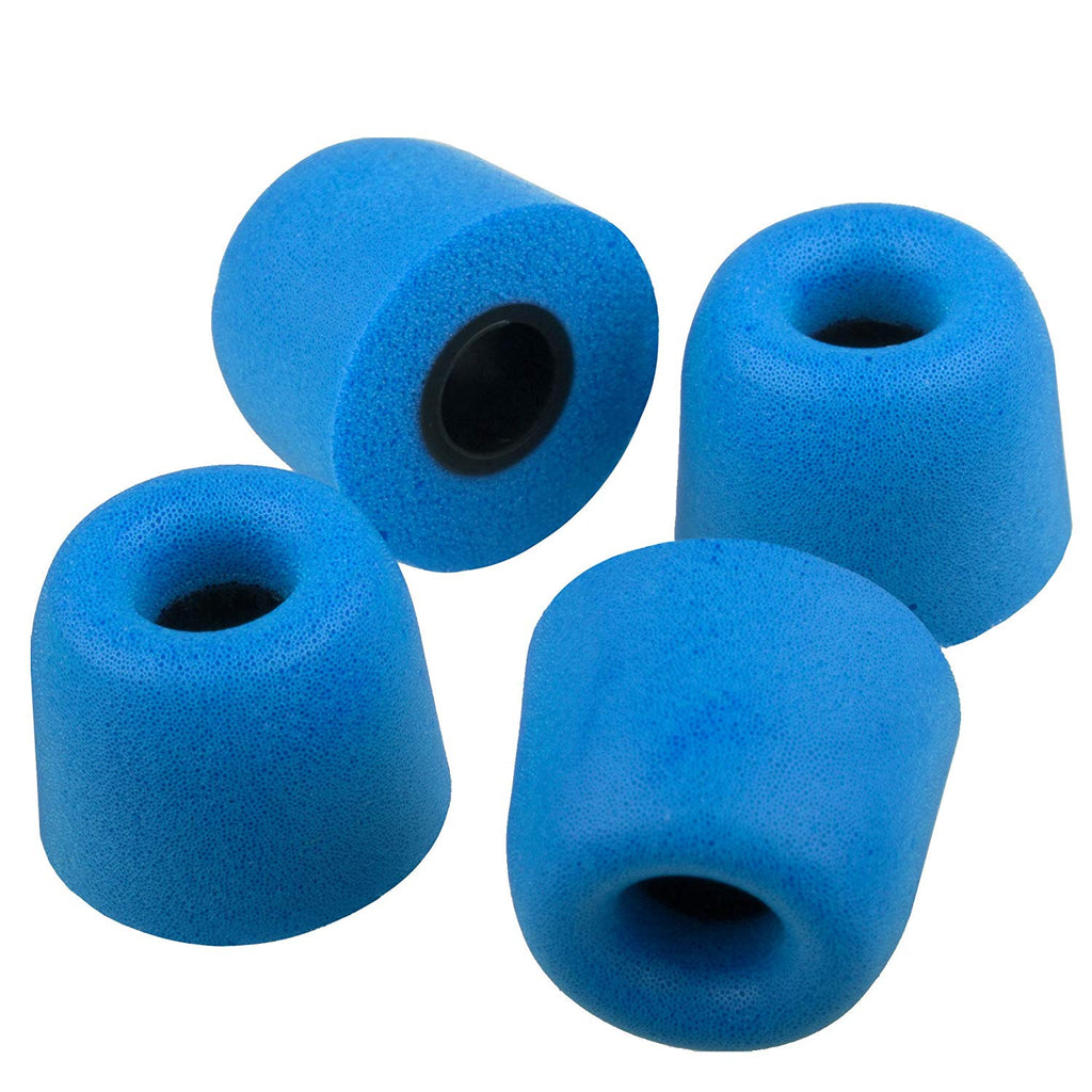 Xcessor Replacement Comfort Foam Earbuds 4 Pairs (Set of 8 Pieces) - Blue
