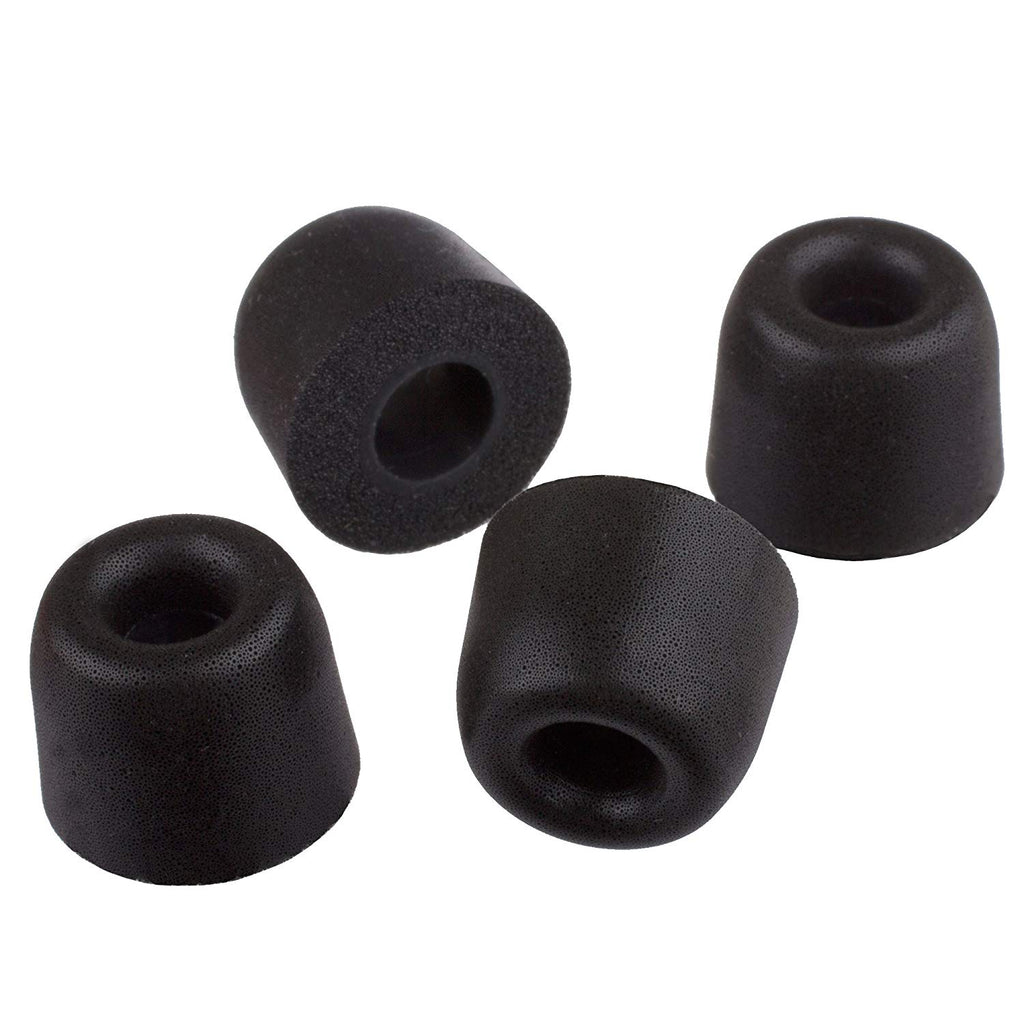 Xcessor Replacement Comfort Foam Earbuds 4 Pairs (Set of 8 Pieces) - Black