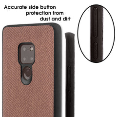 Lilware Canvas Z Rubberized Texture Plastic Phone Case Compatible with Huawei Mate 20. Brown