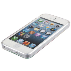 Xcessor Flower With Dragonfly Glänzende flexible TPU-Hülle für Apple iPhone SE / 5 / 5S. Transparent / Mehrfarbig