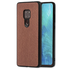 Lilware Canvas Z Rubberized Texture Plastic Phone Case Compatible with Huawei Mate 20. Brown