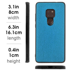 Lilware Canvas Z Rubberized Texture Plastic Phone Case Compatible with Huawei Mate 20. Blue
