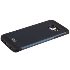 Lilware Armor Hartplastik Robuste Dual Layer Hülle für Samsung Galaxy S6 edge SM-G925F. Dunkelsilber / Schwarz