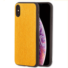 Lilware Canvas Z Rubberized Texture Plastic Phone Case for Apple iPhone XS Max. Yellow