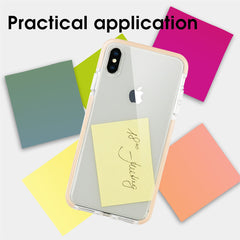 Xcessor Clear Hybrid TPU-Telefonhülle für Apple iPhone XS Max. Mit stoßdämpfender innerer Gummischicht an den Kanten. Klar / Pastell-Pfirsich
