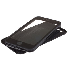 Xcessor Two Part Flip Open Flexible TPU Case for Apple iPhone 6 6S. Back and Front Protection. Transparent / Black