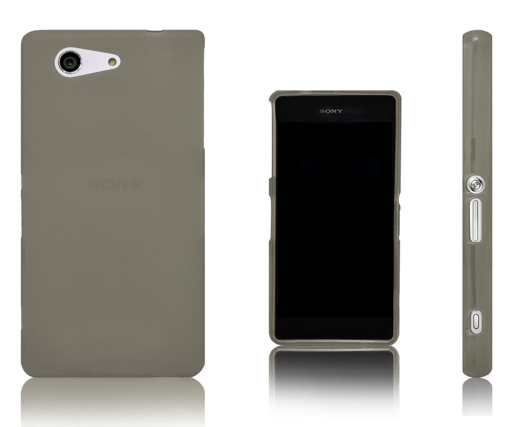 Xcessor Vapour Flexible TPU Case for Sony Xperia Z3 Compact (Mini). Grey / Semi-transparent