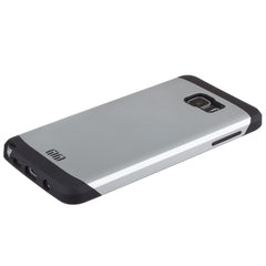 Lilware Angular Armor Hard Plastic Case for Samsung Galaxy Note 5. Rugged Dual Layer Protective Cover. Black / Silver Color