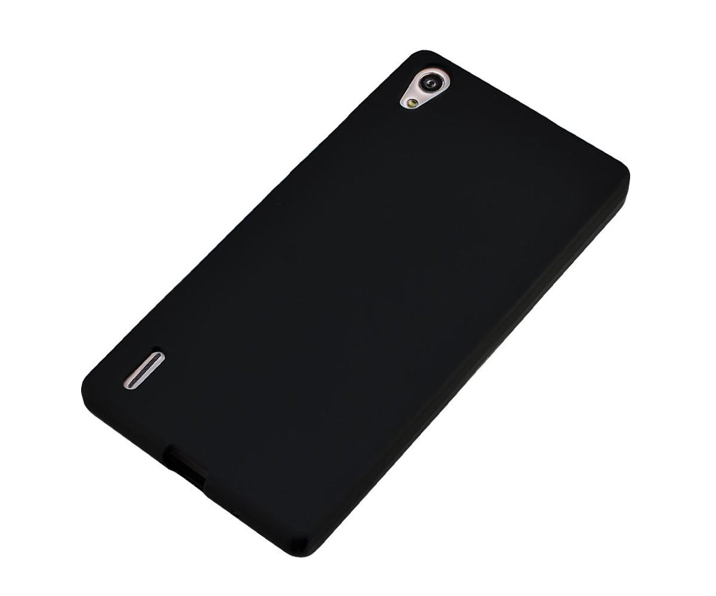Xcessor Vapour Flexible TPU-Gel-Hülle für Huawei Ascend P7. Schwarz