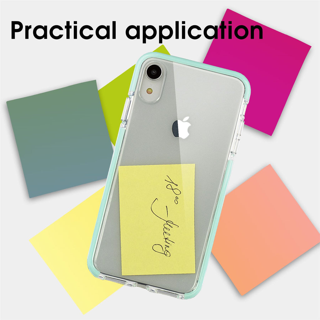 Xcessor Clear Hybrid TPU Phone Case for Apple iPhone XR. With Shock Absorbing Inner Rubber Layer on the Edges. Clear / Mint