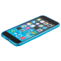 Xcessor Tetragon Bubbles Glossy Flexible TPU case for Apple iPhone 6 / 6S. Transparent / Blue