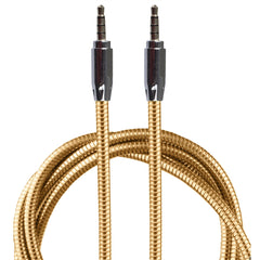 Lilware Metallic 35 Zoll (90 cm) AUX-Audiokabel 3,5 mm Klinkenstecker Stecker auf Stecker Kabel für Multimedia-Geräte - Rose