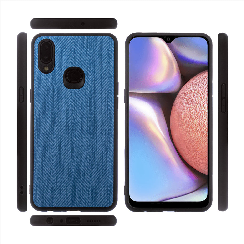 Lilware Canvas Z Rubberized Texture Plastic Phone Case for Samsung Galaxy A10S. Blue