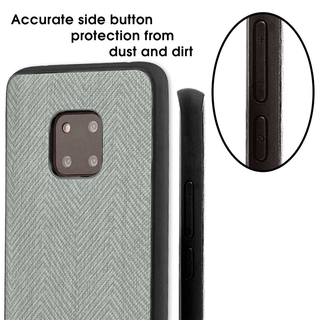 Lilware Canvas Z Rubberized Texture Plastic Phone Case Compatible with Huawei Mate 20 Pro. Grey