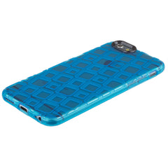 Xcessor Tetragon Bubbles Glossy Flexible TPU case for Apple iPhone 6 / 6S. Transparent / Blue