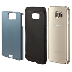 Lilware Angular Armor Hartplastik-Schutzhülle, zweilagig, für Samsung Galaxy S6 SM-G920. Dunkelsilber/Schwarz