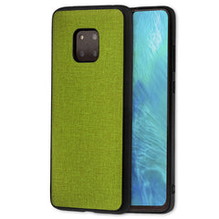 Lilware Canvas Rubberized Texture Plastic Phone Case Compatible with Huawei Mate 20 Pro. Green