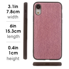 Lilware Canvas Z Rubberized Texture Plastic Phone Case for Apple iPhone XR. Pink