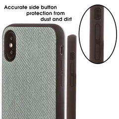 Lilware Canvas Z Rubberized Texture Plastic Phone Case for Apple iPhone XS Max. Grey