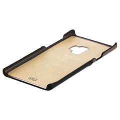 Lilware Card Wallet Kunststoff-Telefonhülle für Samsung Galaxy S9. Stofftextur und PU-Leder-Schutzhülle mit Ausweis-/Kreditkartenfach. Schwarz