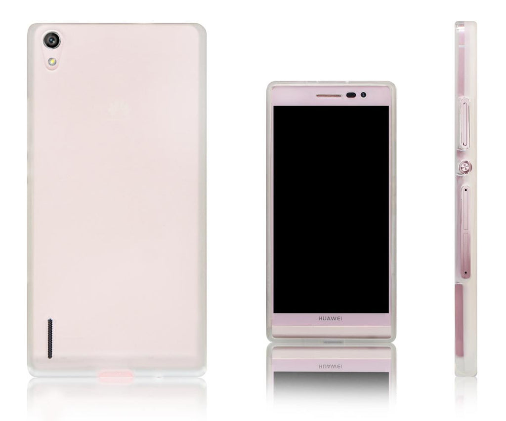 Xcessor Vapour Flexible TPU-Gel-Hülle für Huawei Ascend P7. Halbtransparent (Transparent)