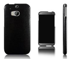 Xcessor Schlangenhaut-Effekt Hartplastik Hülle für HTC One M8 - Schwarz