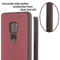 Lilware Canvas Z Rubberized Texture Plastic Phone Case Compatible with Huawei Mate 20. Dark Pink