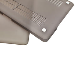 Lilware Smooth Touch Ultra Slim Matte Hartplastik-Hülle für 13,3 Zoll MacBook Pro 2. Generation Modell: A1278. Grau / Halbtransparent