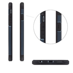 Lilware Angular Armor Hartplastik Robuste Dual Layer Hülle für Apple iPhone 6 6S. Dunkelsilber/Schwarz
