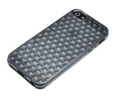 Xcessor Bubbles Flexible TPU Case for Apple iPhone 5/5S - Grey/Transparent