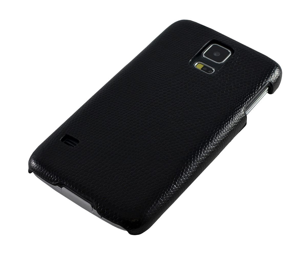 Xcessor Snake Skin Effect Hard Plastic Case for Samsung Galaxy S5 i9600. (Compatible with All Samsung Galaxy S5 Models). Black