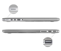 Lilware Smooth Touch Slim Matte Hartplastik-Hülle für Apple MacBook Pro 15 Zoll mit Retina-Display, Modelle: Mitte 2014 / Ende 2013 / Anfang 2013 / Mitte 2012. Halbtransparent