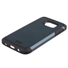 Lilware Angular Armor Hard Plastic Case for Samsung Galaxy S7. Rugged Dual Layer Protective Cover. Black / Dark Blue