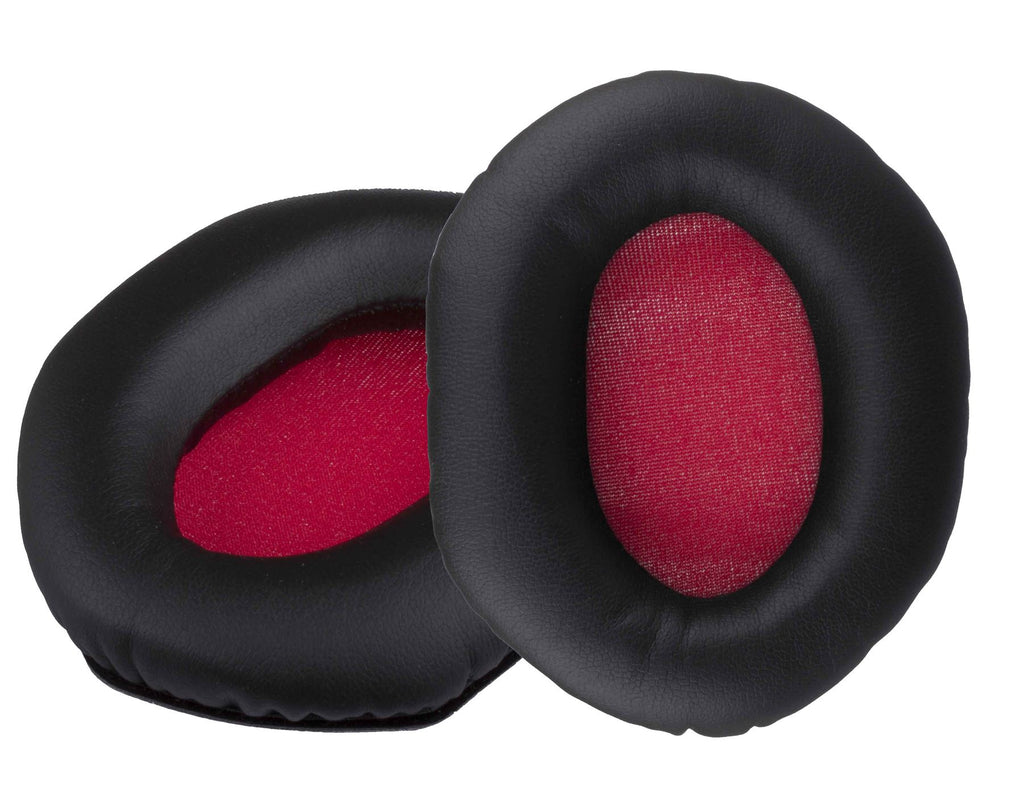 Xcessor Replacement Memory Foam Earpads for Over-the-Ear V-Moda Headphones. Black / Red