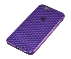Xcessor Diamond - Flexible TPU Gel Case For Apple iPhone 6. Purple / Transparent