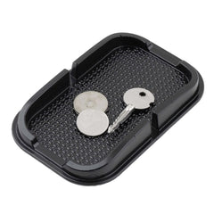 Lilware Antislip Flatbed Mat for Car Dashboard or Any Other Surface. Miscellaneous Equipment Holder - Phones, Keys, and Other Small Items. Black