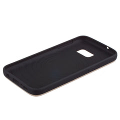 Lilware Armor Hartplastikhülle für Samsung Galaxy S7. Glänzende, zweilagige Schutzhülle mit Ständer und geheimem Fach für Kredit-/Visitenkarten. Goldene Farbe