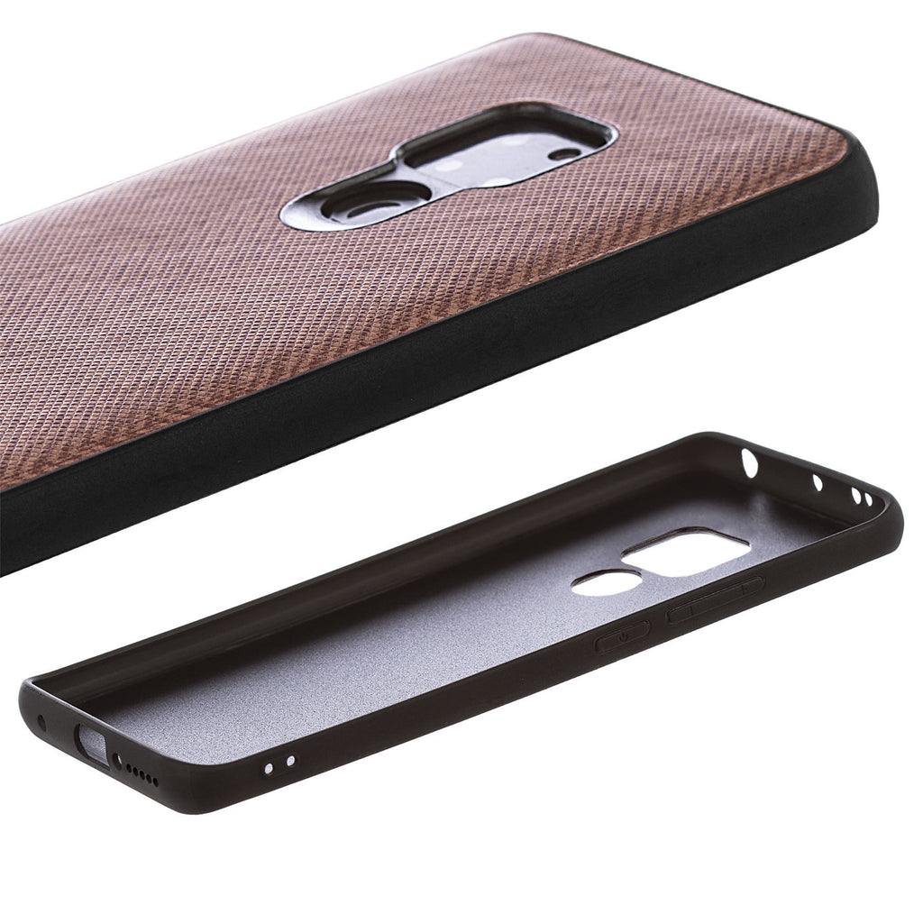 Lilware Canvas Z Rubberized Texture Plastic Phone Case Compatible with Huawei Mate 20. Brown