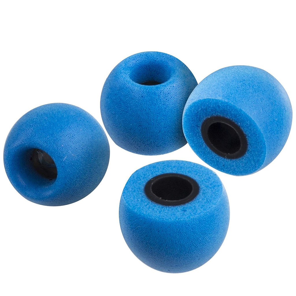 Xcessor Replacement Comfort Foam Earbuds 4 Pairs (Set of 8 Pieces) - Round FX-49 - Medium, Blue